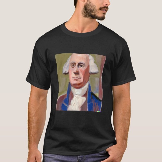 What if cubism painted George Washington Parody ar T-Shirt (Front)