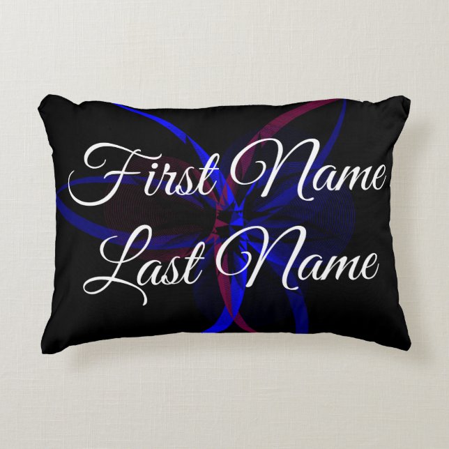 What If Geometric Abstraction Accent Pillow (Front)