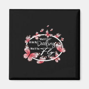 What If I Fall Oh Cute Fall Autumn Thanksgiving Magnet