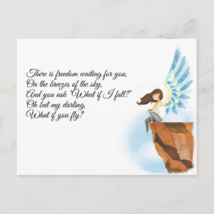 What if I fall? Postcard
