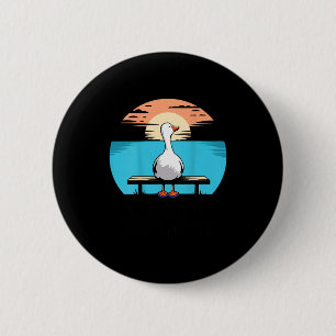 What If Im Not Silly Enough Goose Funny Silly Goos 6 Cm Round Badge