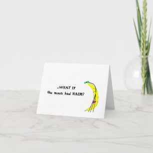 WHAT IF the moon had HAIR!? Notecard