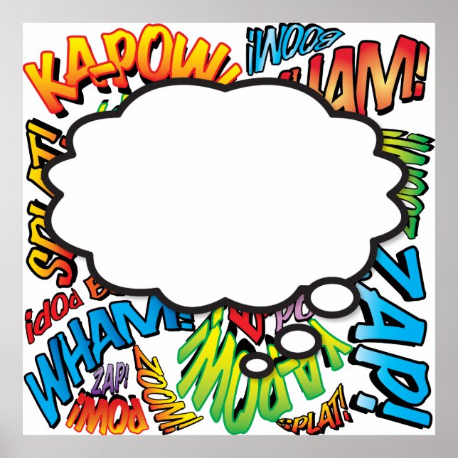 What I'm Thinking Pop Art Comic Book Poster (Front)