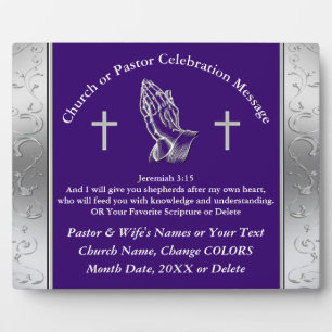 What is a Good Gift for Pastor Personalised Pastor Plaque
