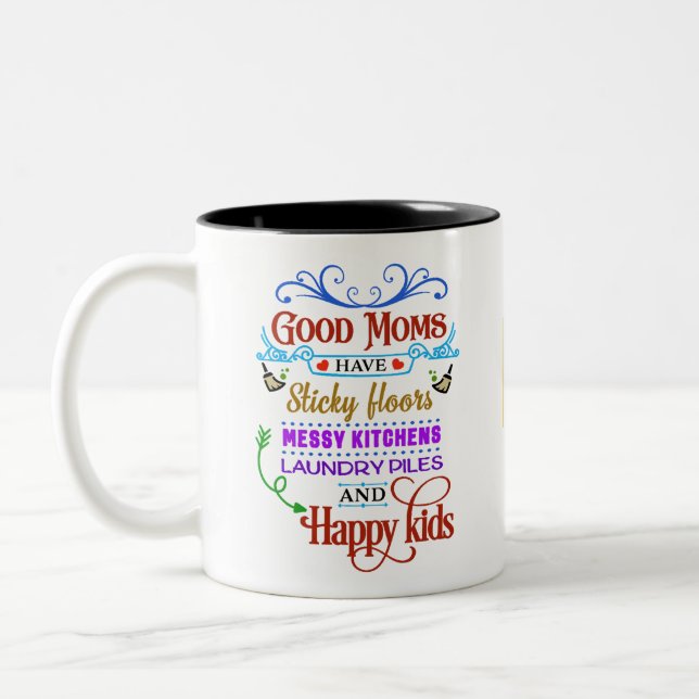 What is a good mum? Two-Tone coffee mug (Left)