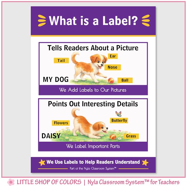 What is a Label Classroom Anchor Chart (Creator Uploaded)