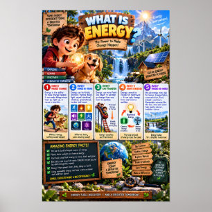 What Is Energy Infographic Poster