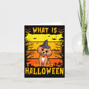 What is halloween puppy card