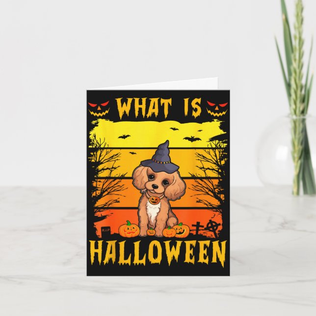 What is halloween puppy  card (Front)