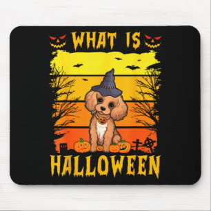What is halloween puppy  mouse pad