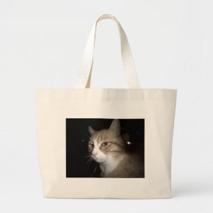 What is he thinking? large tote bag