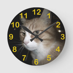 What is he thinking? round clock
