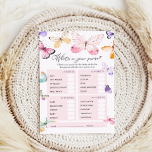 What Is in Your Purse Baby Shower Game