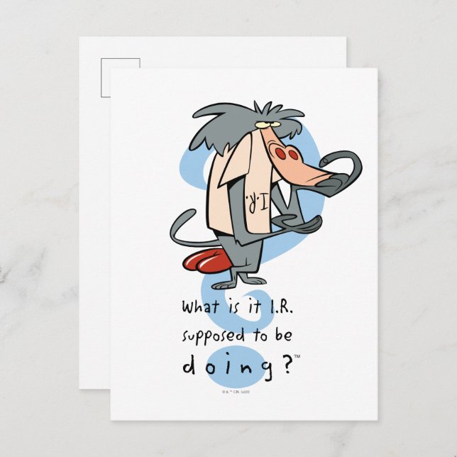 What is it I.R. Supposed To Be Doing?™ Postcard (Front/Back)
