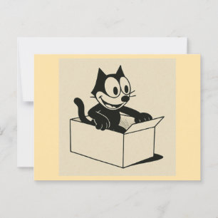 What Is It With CATS And BOXES?! Postcard
