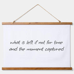 What Is Left Wood Topped Wall Tapestry