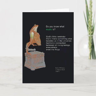 What is Music For? Greeting card