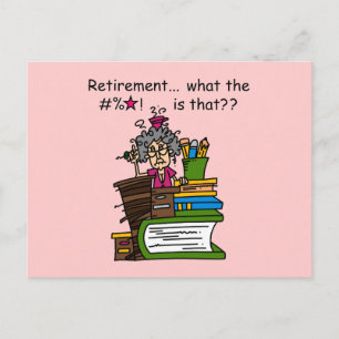What is Retirement Humour Postcard