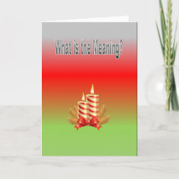 What is the Meaning? Card