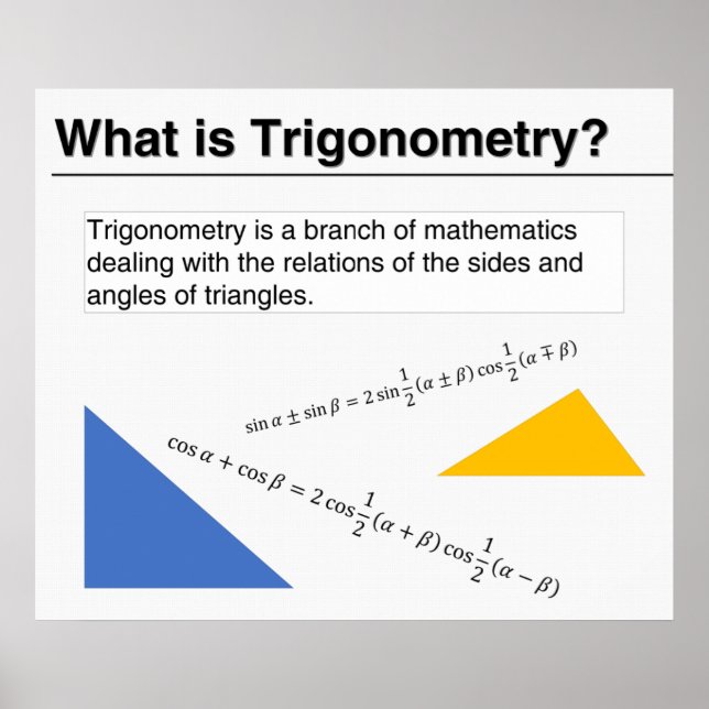What is Trigonometry? Poster (Front)