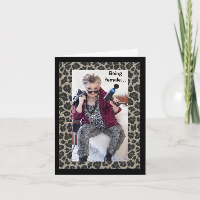 What it is like being a female... card (Front)