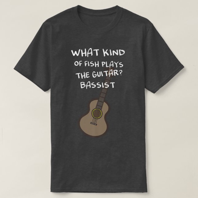 What kind of fish plays the guitar Bassist Premium T-Shirt (Design Front)