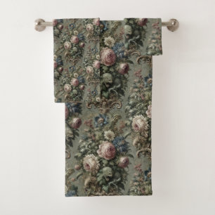 What Lies Beneath the Bloom – Gothic Victorian Bath Towel Set
