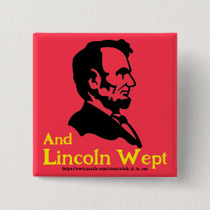 WHAT LINCOLN WOULD THINK OF TRUMP 15 CM SQUARE BADGE