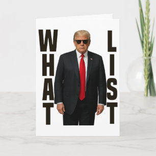 What List Funny Trump What List 1  Card