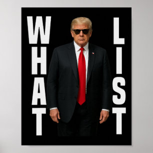 What List Funny Trump What List Poster