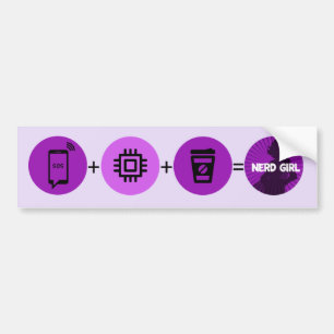What Makes a Nerd Girl Bumper Sticker