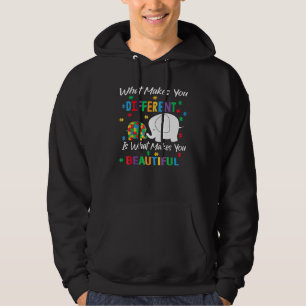 What Makes Different Autism Child Elephant Mum Awa Hoodie
