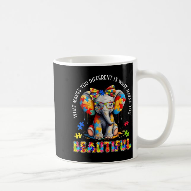 What Makes Different Beautiful Autism Awareness Coffee Mug (Right)