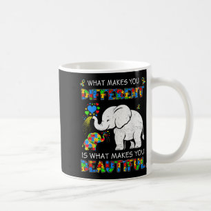 What makes different beautiful autism awareness coffee mug