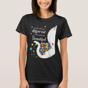 What Makes Different Beautiful Elephant Autism T-Shirt