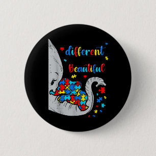 What Makes Different Beautiful Elephant for Mum 6 Cm Round Badge
