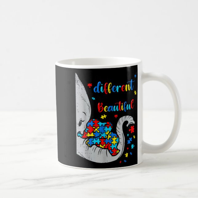What Makes Different Beautiful Elephant for Mum Coffee Mug (Right)
