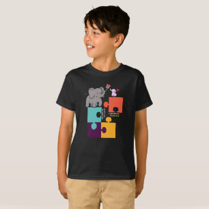 What Makes You Different Autism Child Elephant Mum T-Shirt