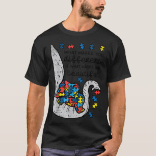 What Makes You Different Beautiful Elephant Autism T-Shirt