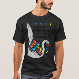 What Makes You Different Beautiful Elephant Autism T-Shirt