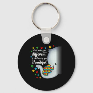 What Makes You Different Elephant Autism Mum Boys Key Ring