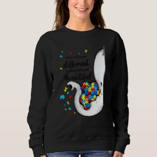 What Makes You Different Elephant Mom Autism Child Sweatshirt