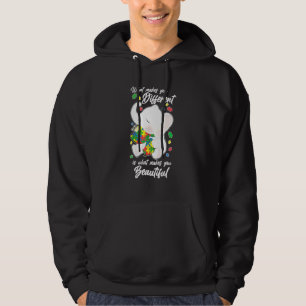 What Makes You Different Elephant Mum Autism Child Hoodie