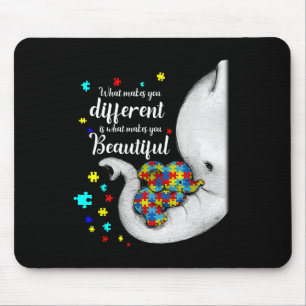 What Makes You Different Elephant Mum Autism Child Mouse Pad