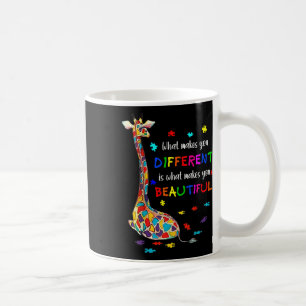 What Makes You Different Giraffe Mum Autism Child Coffee Mug