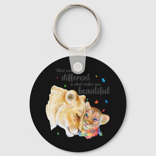 What Makes You Different Is What Makes You Beautif Key Ring (Front)