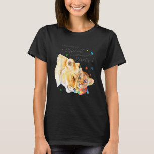 What Makes You Different Lion Mum Autism Child Awa T-Shirt