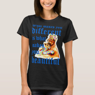 What Makes You Different Lion Mum Autism Child Awa T-Shirt