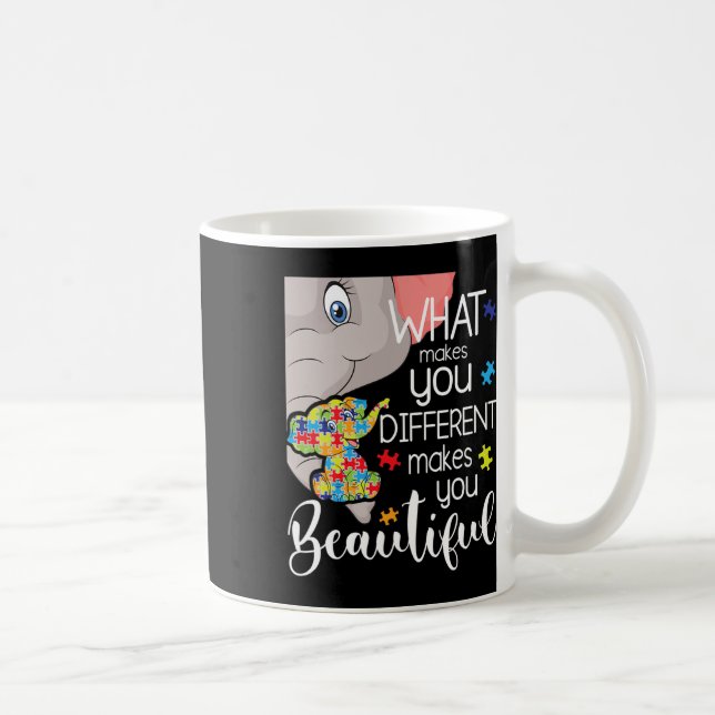 What Makes You Different Makes You Beautiful - Aut Coffee Mug (Right)