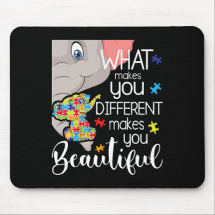 What Makes You Different Makes You Beautiful - Aut Mouse Pad